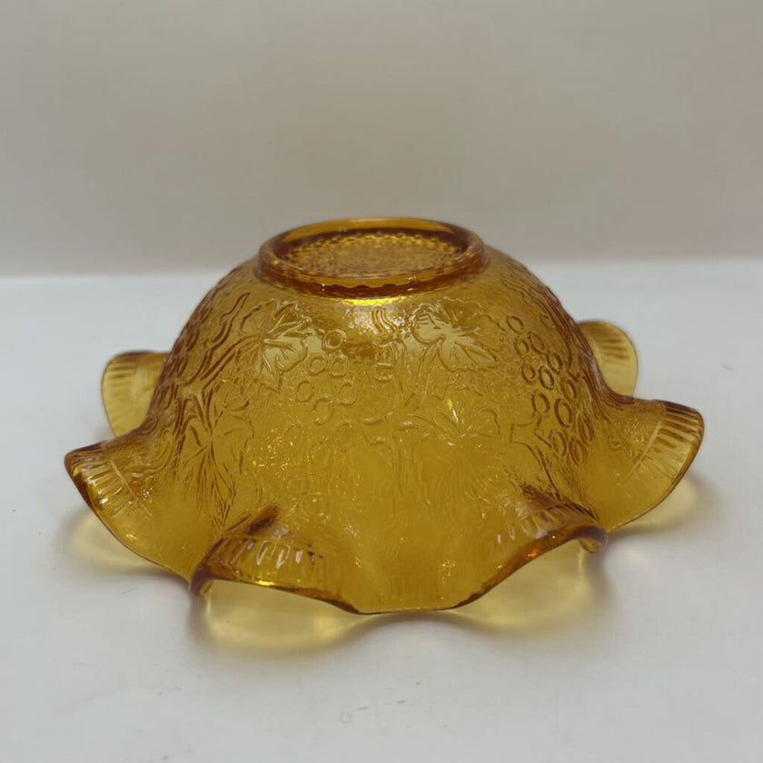 Italian amber glass dish