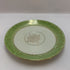 Vintage English fine bone china teacup and saucer with green floral pattern