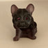 VTG 1950s-60s Westmoreland Plum Satin French Bulldog *GLOWS GREEN*