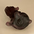 VTG 1950s-60s Westmoreland Plum Satin French Bulldog *GLOWS GREEN*