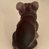VTG 1950s-60s Westmoreland Plum Satin French Bulldog *GLOWS GREEN*