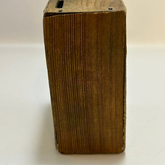 Victorian Lithographed Wood Donation Box *RARE
