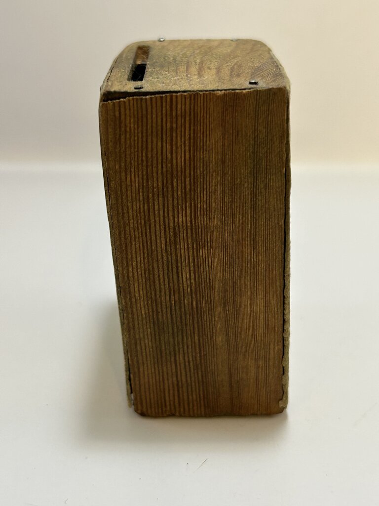 Victorian Lithographed Wood Donation Box *RARE