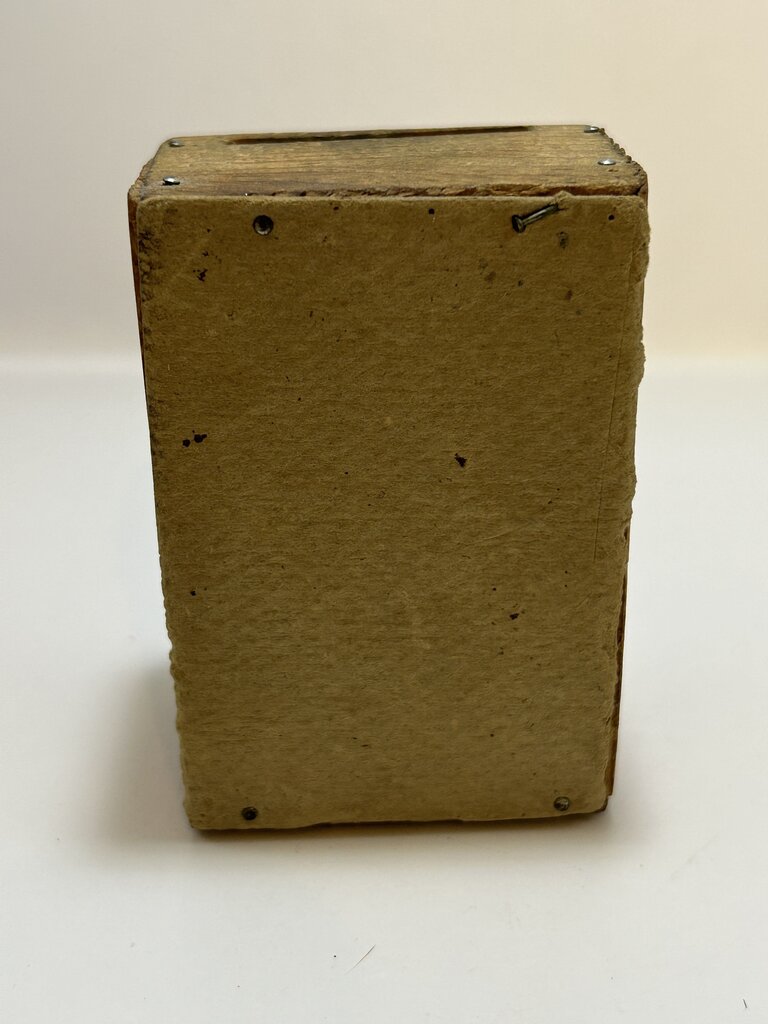 Victorian Lithographed Wood Donation Box *RARE