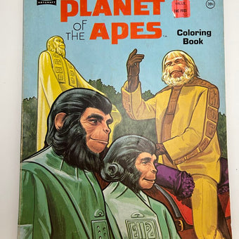 Vintage planet of the apes coloring book