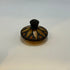 Hand Carved Wood VTG painted round small Box