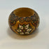 Hand Carved Wood VTG painted round small Box