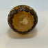 Hand Carved Wood VTG painted round small Box