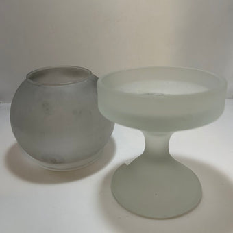 L.E. Smith 1960's Frosted Glass Fairy Lamp *Rare Find