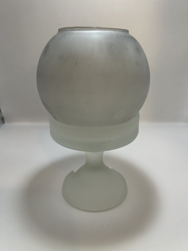 L.E. Smith 1960's Frosted Glass Fairy Lamp *Rare Find