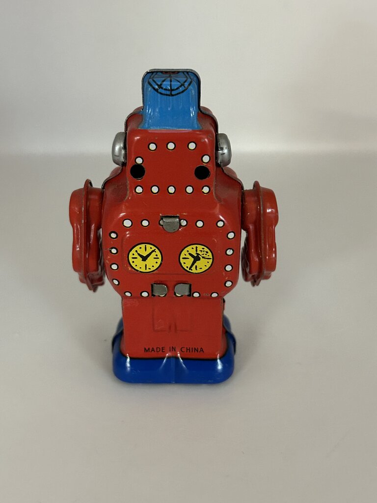 Vintage Tin Windup Robot w/Key
