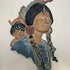 1970s Sexton cast metal wall plaque featuring Native American figure, hand-painted