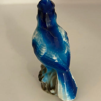 *1950s Ceramic Blue Jay Figurine