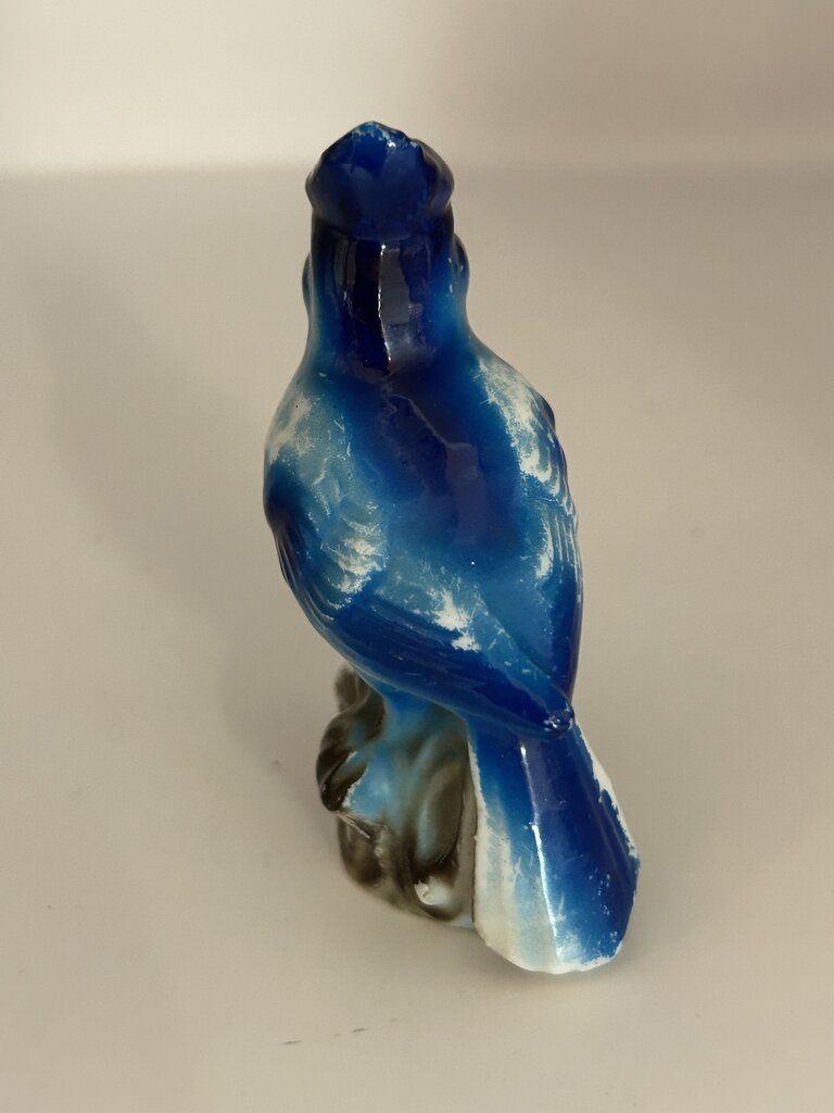 *1950s Ceramic Blue Jay Figurine