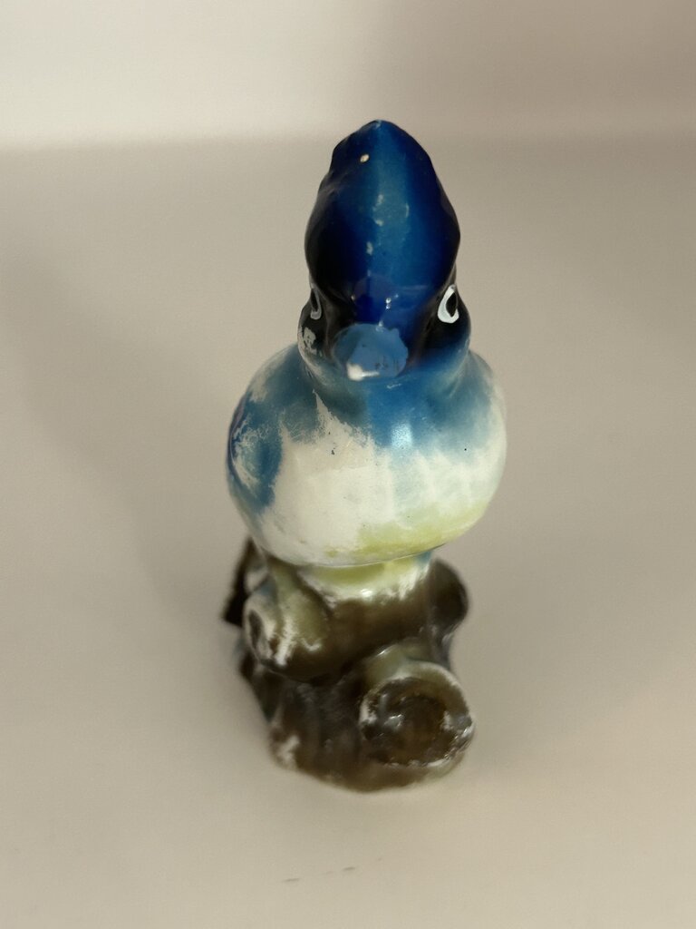 *1950s Ceramic Blue Jay Figurine