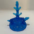 Fenton Colonial Blue Glass Turtle Jewelry Tree