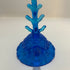 Fenton Colonial Blue Glass Turtle Jewelry Tree