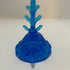 Fenton Colonial Blue Glass Turtle Jewelry Tree