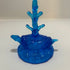 Fenton Colonial Blue Glass Turtle Jewelry Tree
