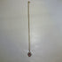 Vintage Violet Purple Sapphire With Gold Ornate Setting & Necklace