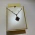 Vintage Violet Purple Sapphire With Gold Ornate Setting & Necklace