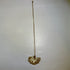 Vintage 24K Gold Dipped Real Kale Leaf Pendent , Necklace