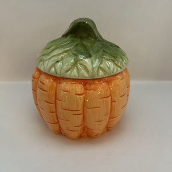 Vintage Carrot Jar with Lid