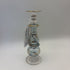 Vintage Egyptian Light Blue and Gold Perfume Bottle