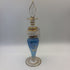 Vintage Egyptian Deep Blue and Gold Handblown Perfume Bottle