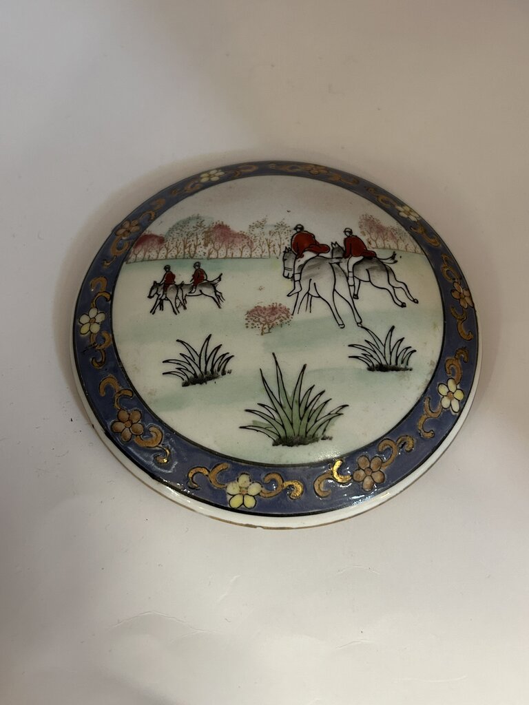 Polo horse hand painted trinket box