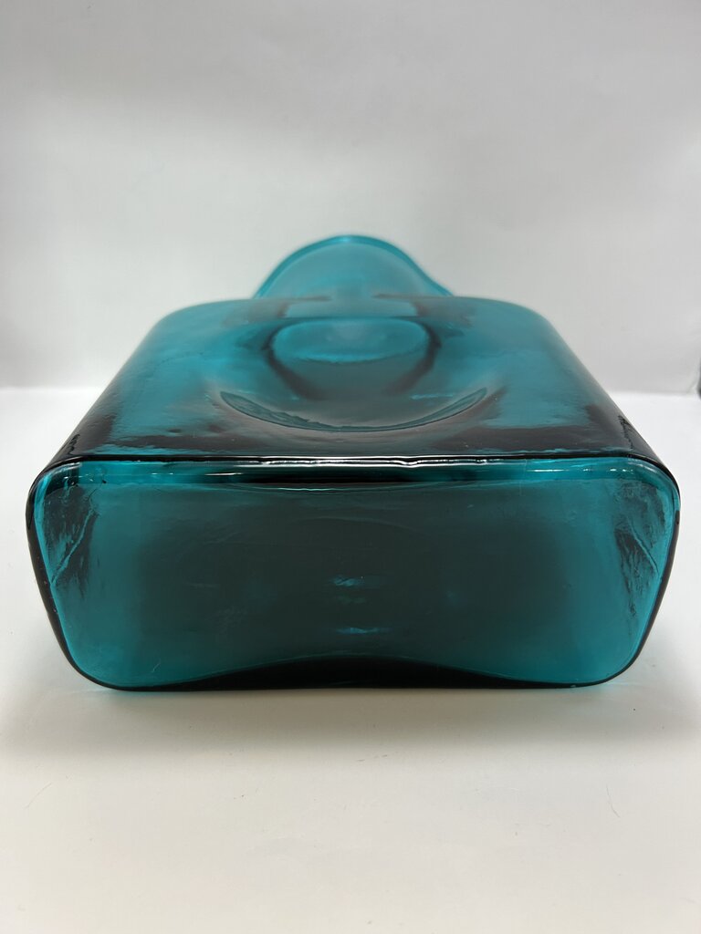 4104 Blenko 1965-66 Peacock Double Spout Water Bottle
