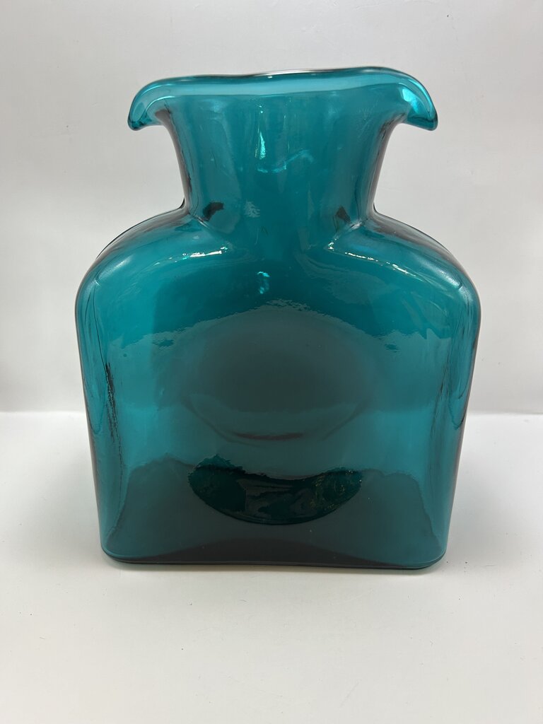 4104 Blenko 1965-66 Peacock Double Spout Water Bottle