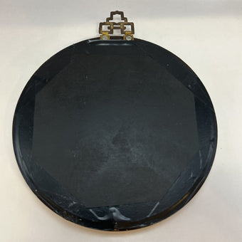 Vintage Jade Chinese Round Shadow Box