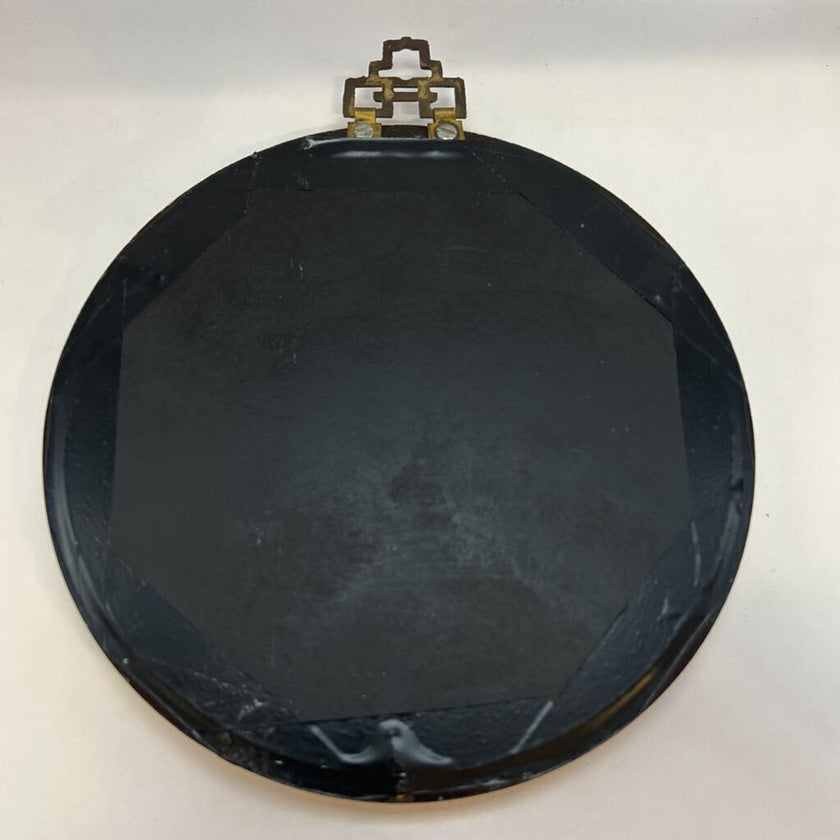 Vintage Jade Chinese Round Shadow Box