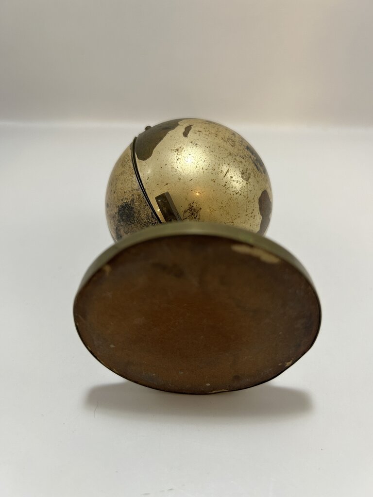 German Rensie 7 Jewels Clock Brass Globe Casing