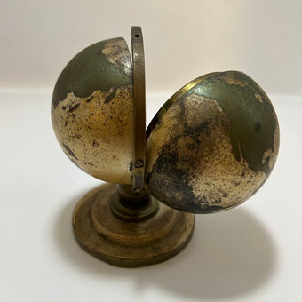 German Rensie 7 Jewels Clock Brass Globe Casing
