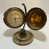 German Rensie 7 Jewels Clock Brass Globe Casing