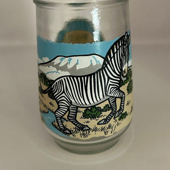 ***VTG 1995 WELCH'S Endangered Species Zebra Jelly Jar