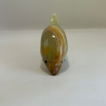 Marble carved dolphin
