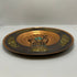 Peruvian decorative wall plate hammered copper & brass