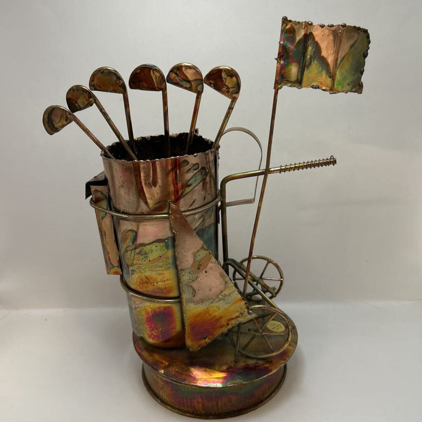 Copper Metal Golf Music Box