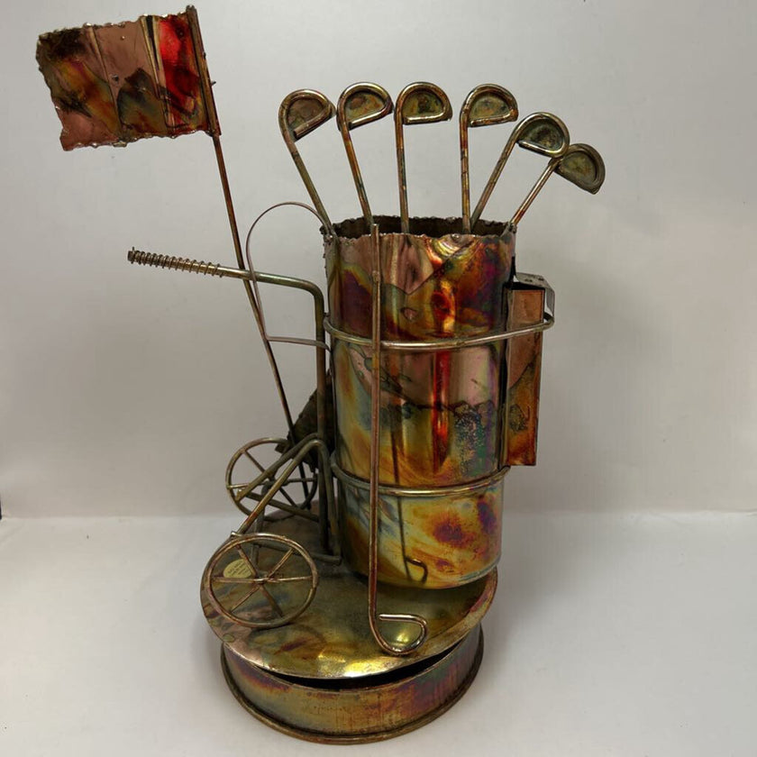 Copper Metal Golf Music Box