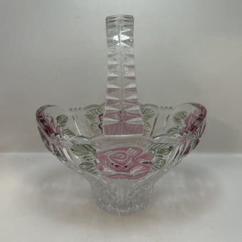 Rose Glass Basket