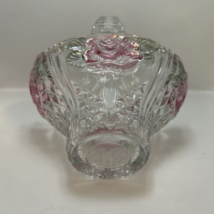 Rose Glass Basket