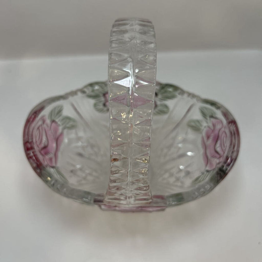 Rose Glass Basket