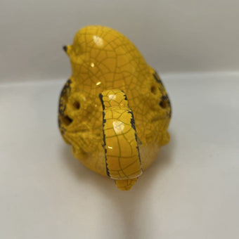 Mustard Yellow Crackled Bird