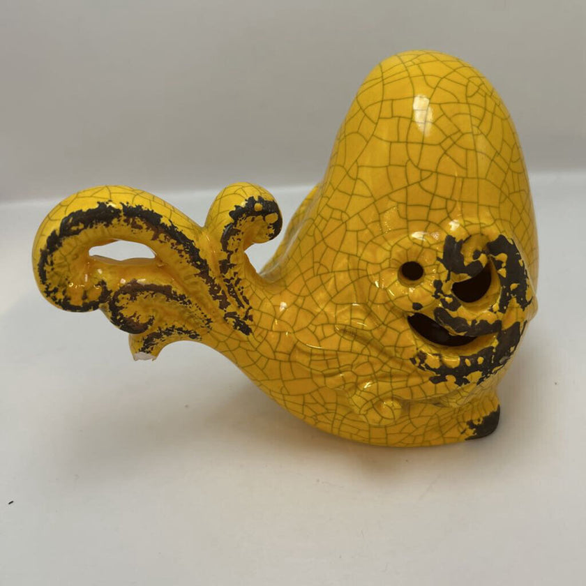Mustard Yellow Crackled Bird