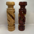 Pair of Spiral Wooden Candle Holders