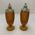 Indiana Glass Amber Salt & Pepper Shakers