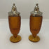 Indiana Glass Amber Salt & Pepper Shakers